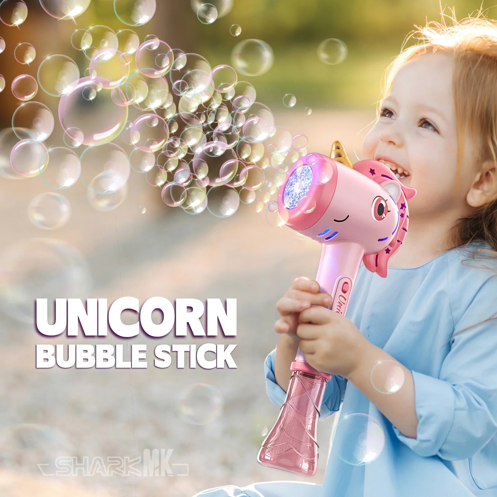 Unicorn Bubble Gun with Light and Music