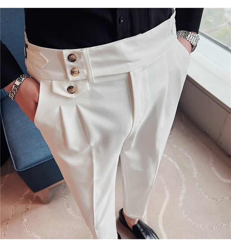 Slim Fit British Style Dress Pants