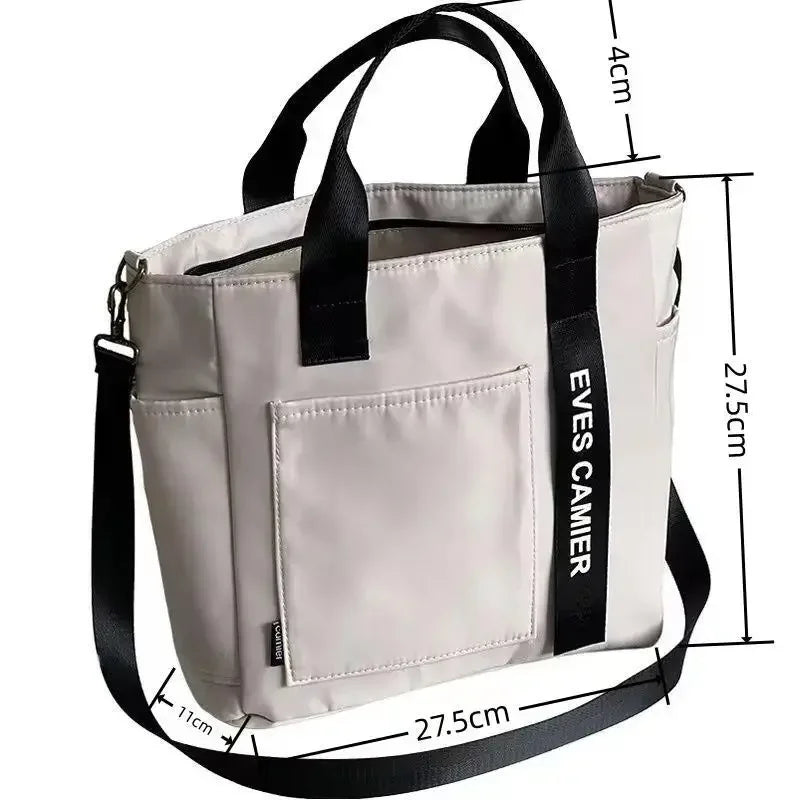 New Casual Large Capacity Waterproof Nylon Shoulder Tote Bag