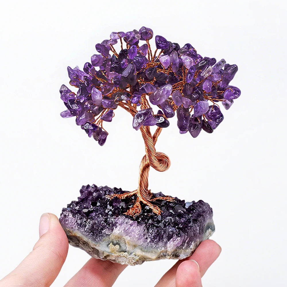 Natural Crystal Tree with Base
