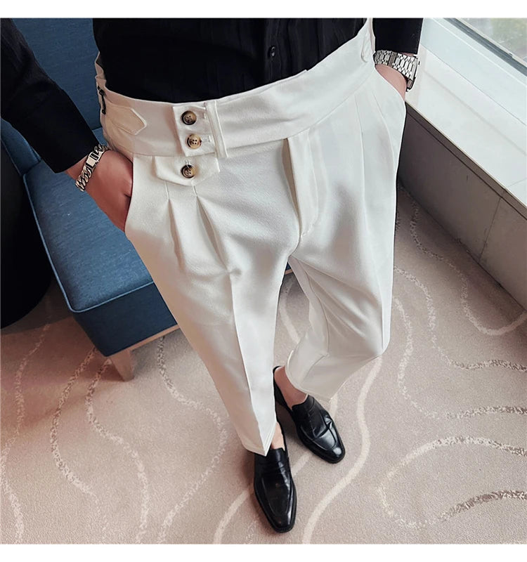 Slim Fit British Style Dress Pants