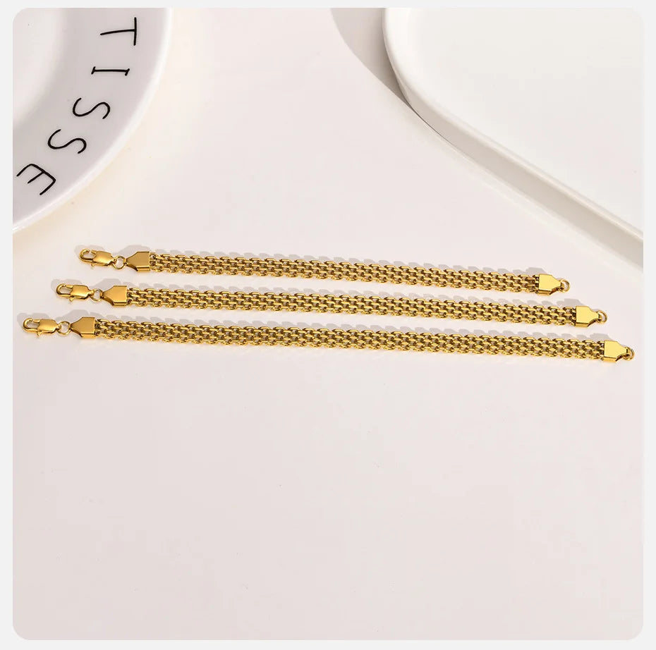 Stainless Steel Italian Mesh Chain Bracelet