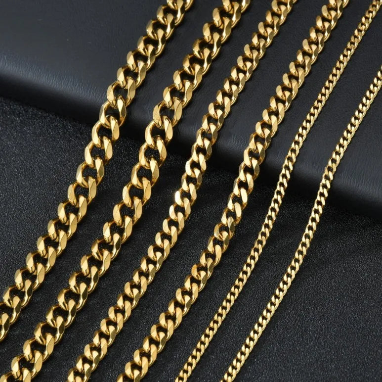 Cuban Chain (3mm / 5mm / 7mm / 9mm)
