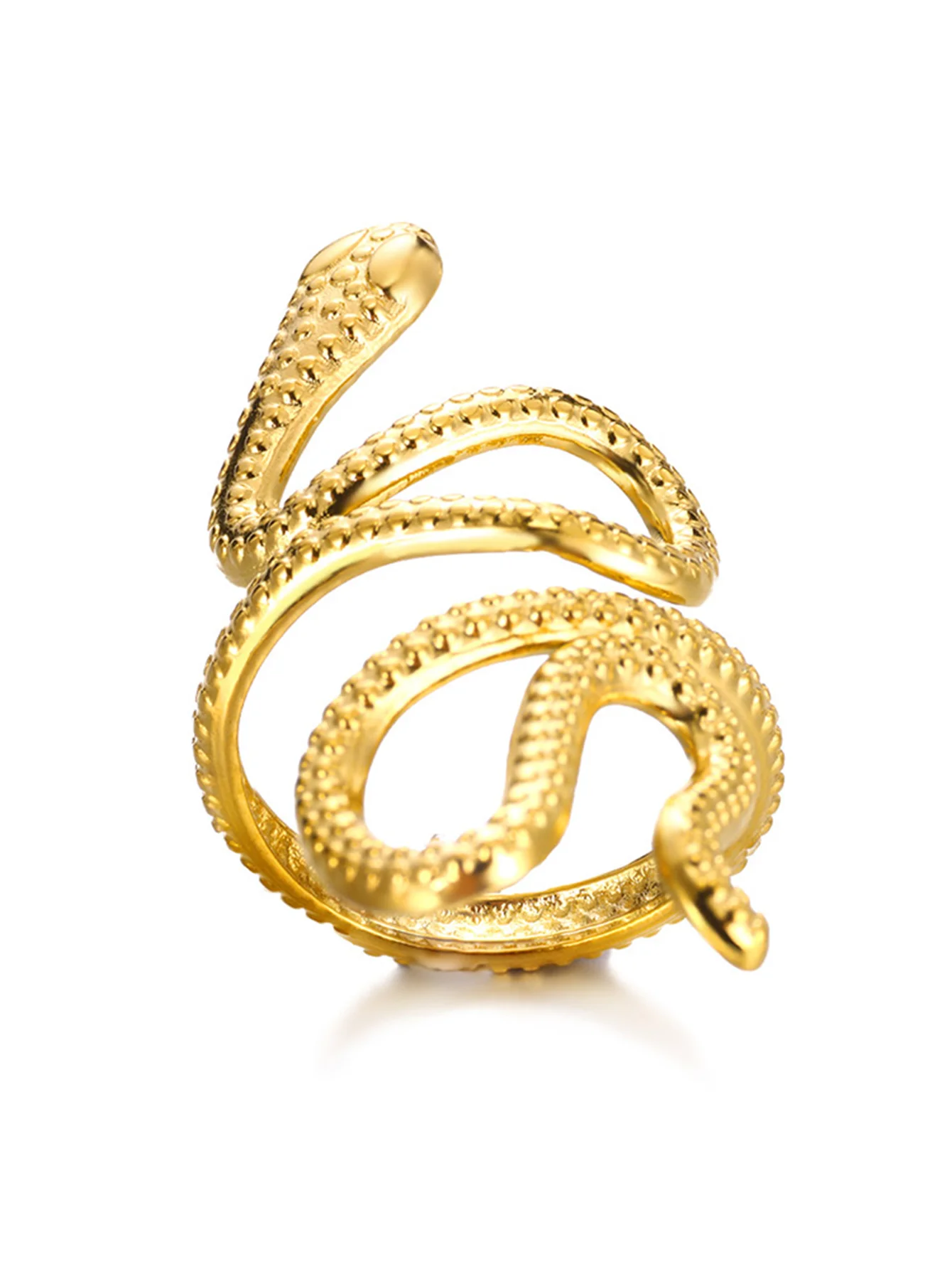Snake Ring in 18K Gold Plated Stainless Steel