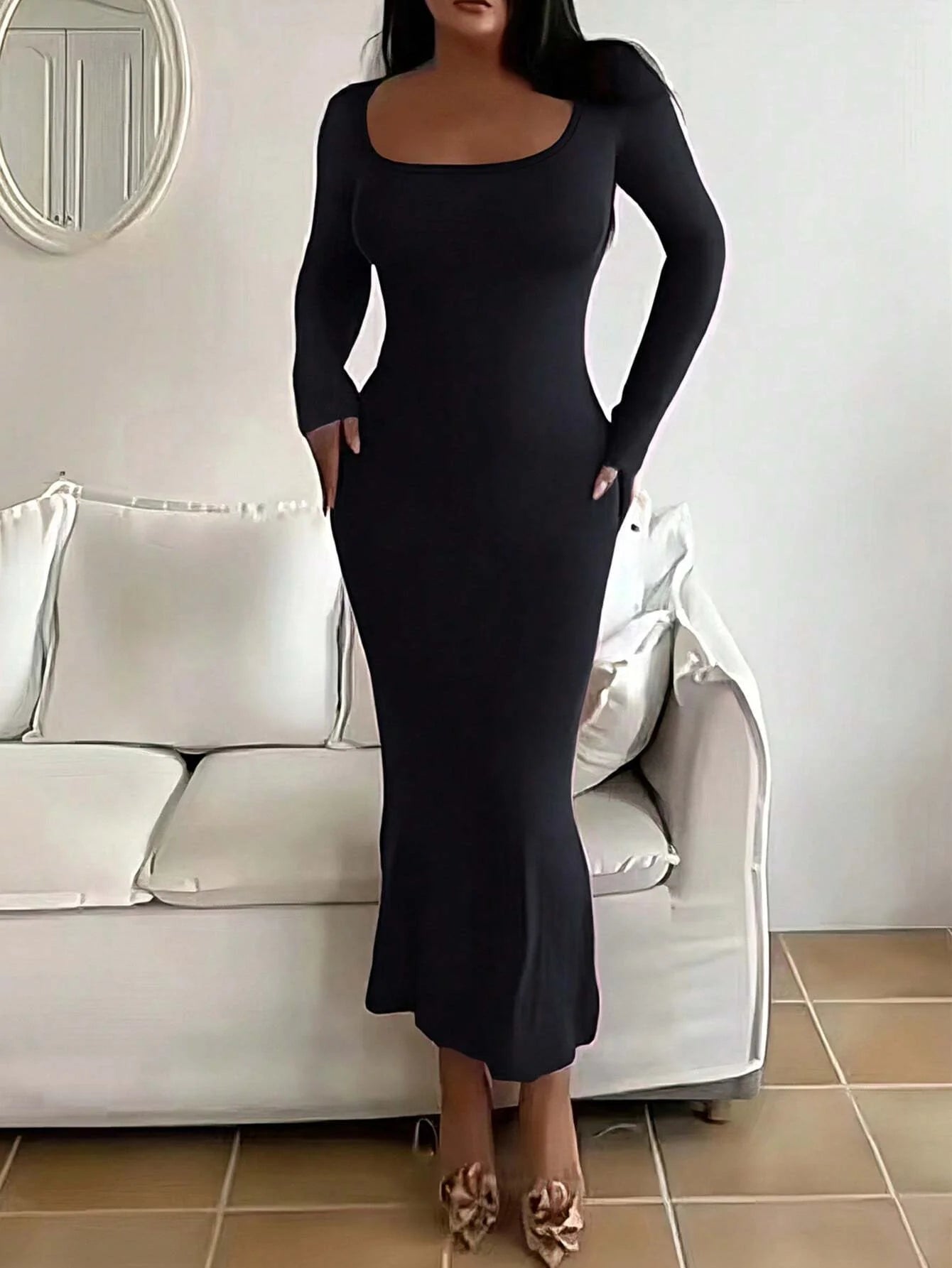 Women's Slim Elegant Minimalist Dress