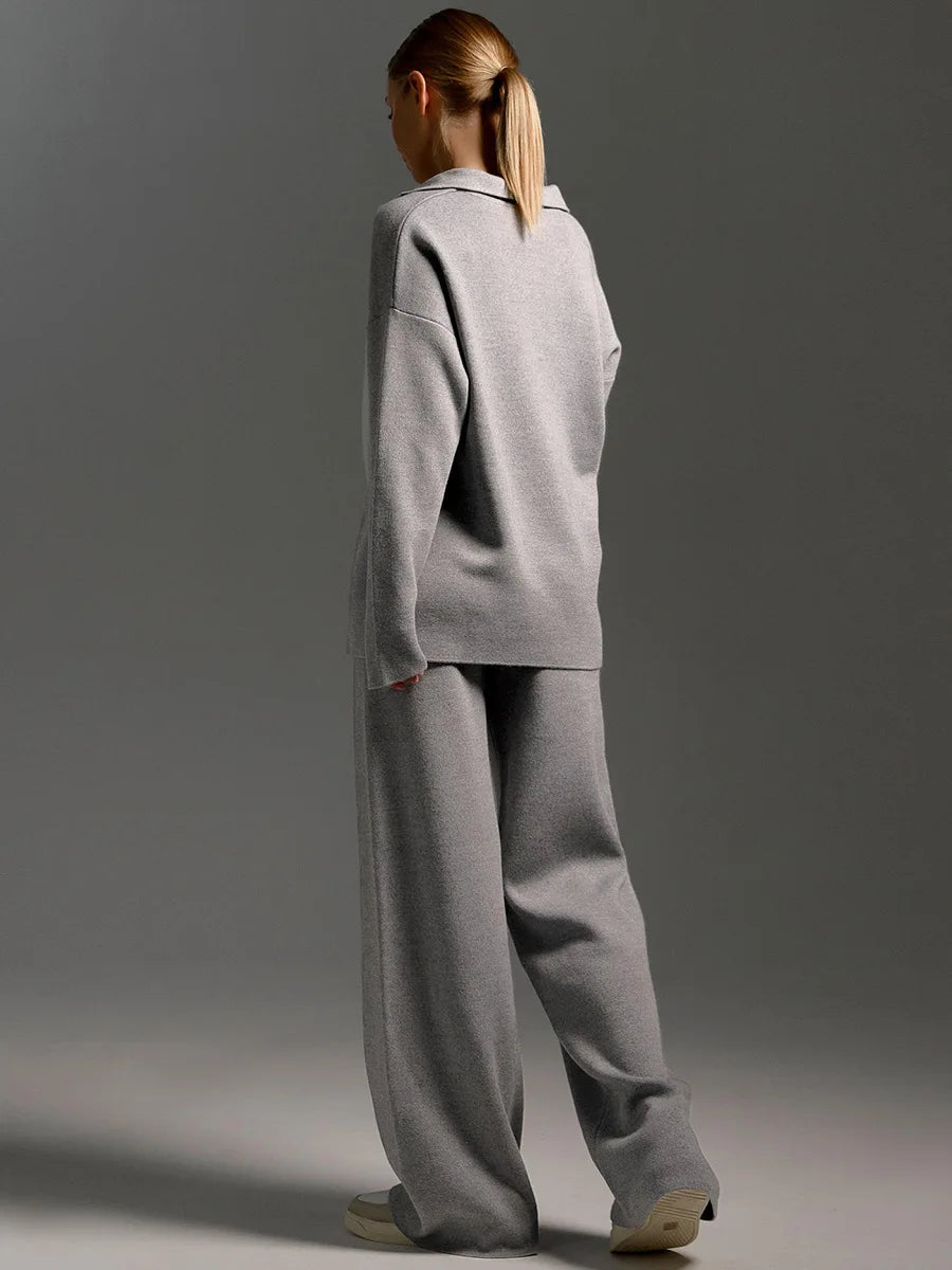Thick Knit Winter Sweater and Pants Set