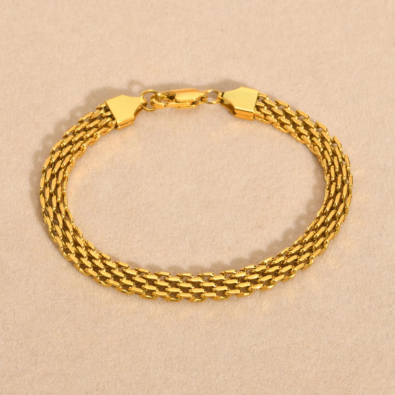 Stainless Steel Italian Mesh Chain Bracelet