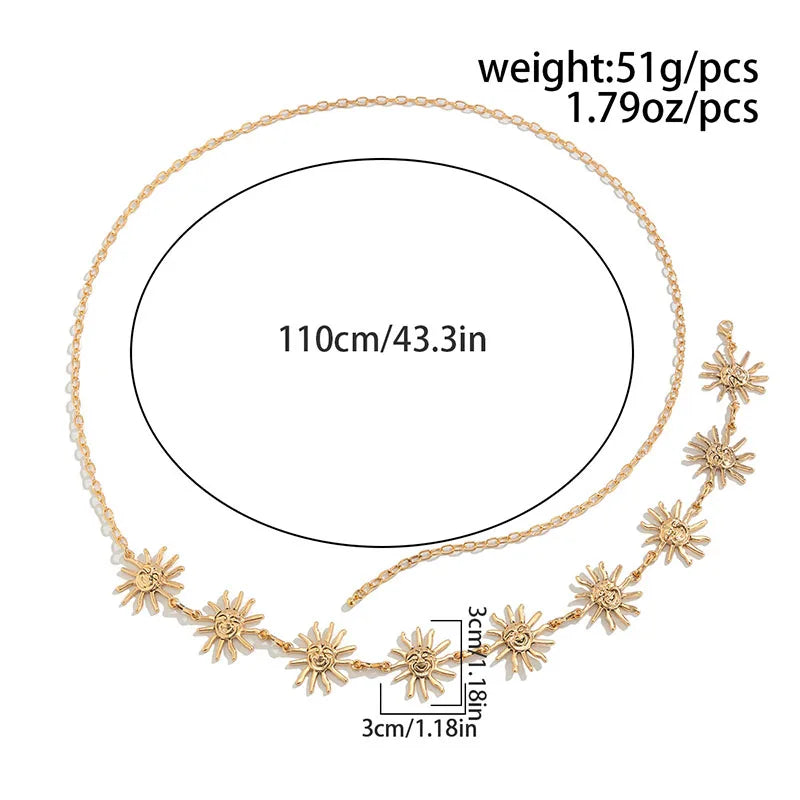 Boho Sun Waist Chain to Enhance Your Look