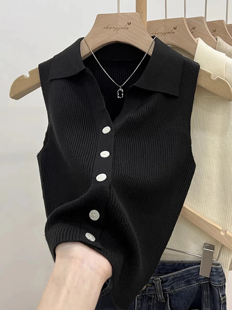 Slim Korean Knitted Cardigan