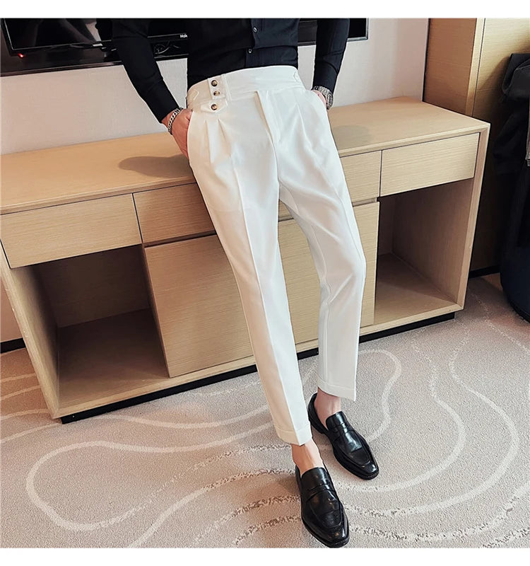 Slim Fit British Style Dress Pants
