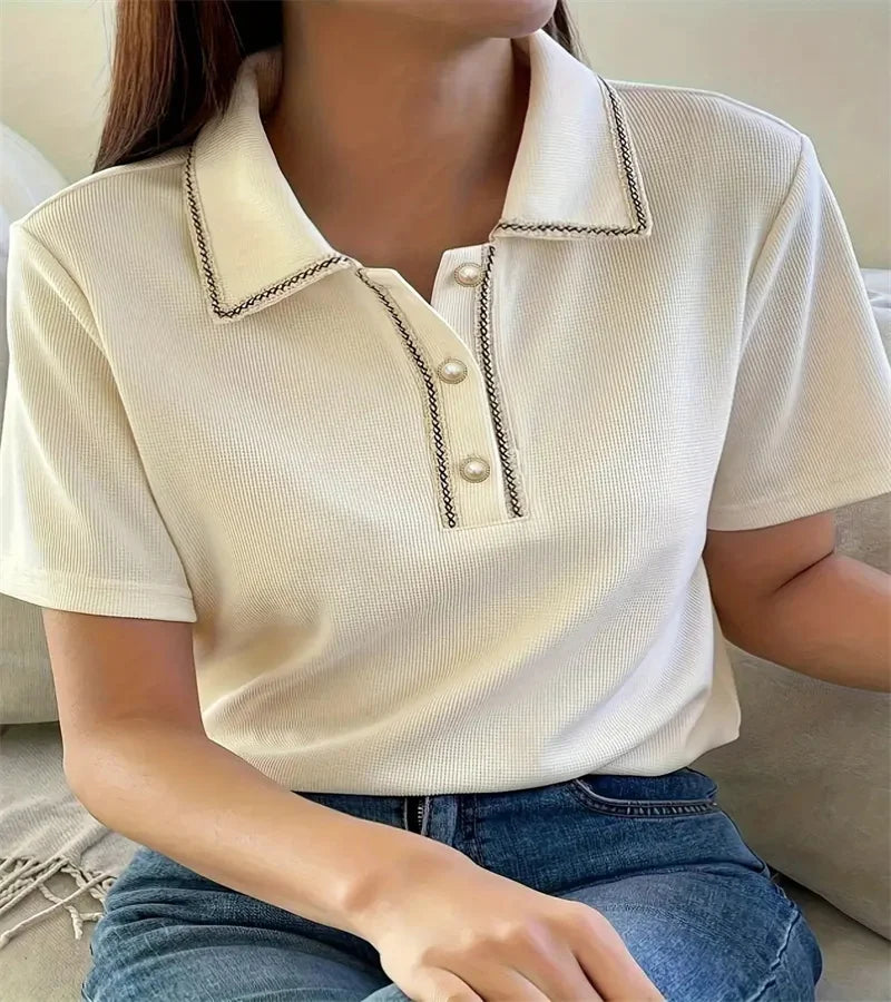 Stylish Button-Down T-Shirt