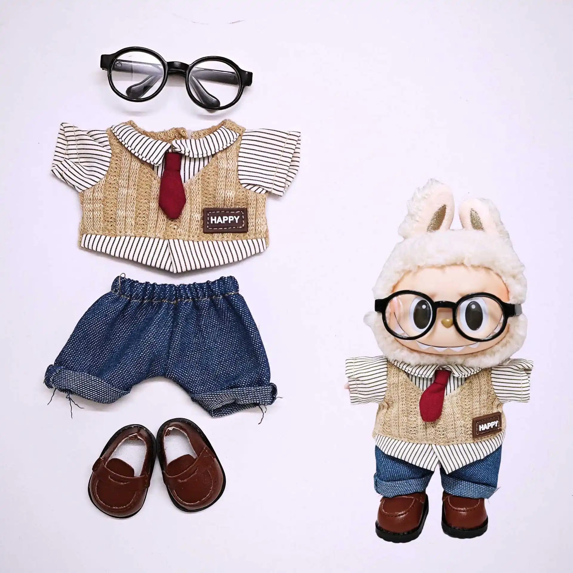 Handmade Clothes Set for Labubu Doll