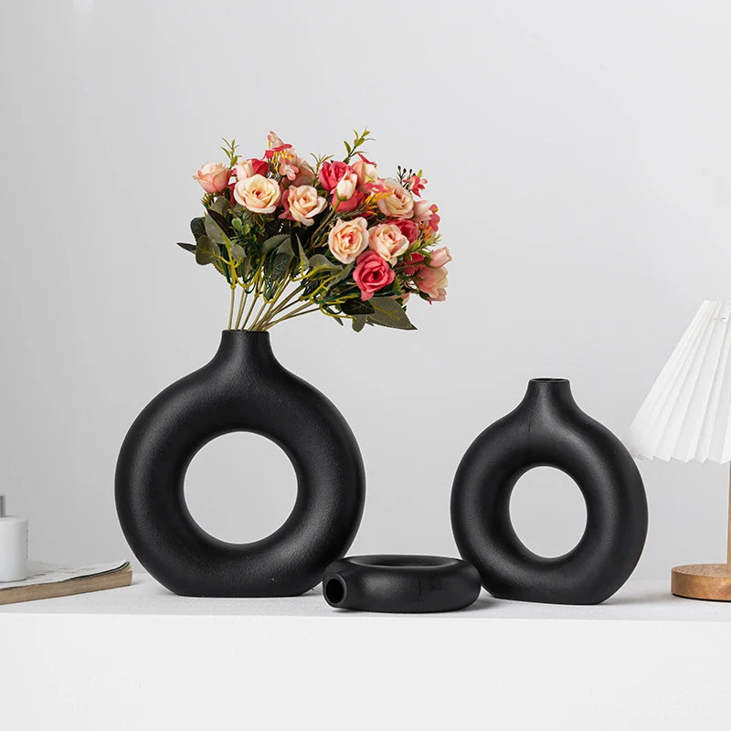 Decorative Plastic Vase for Living Room