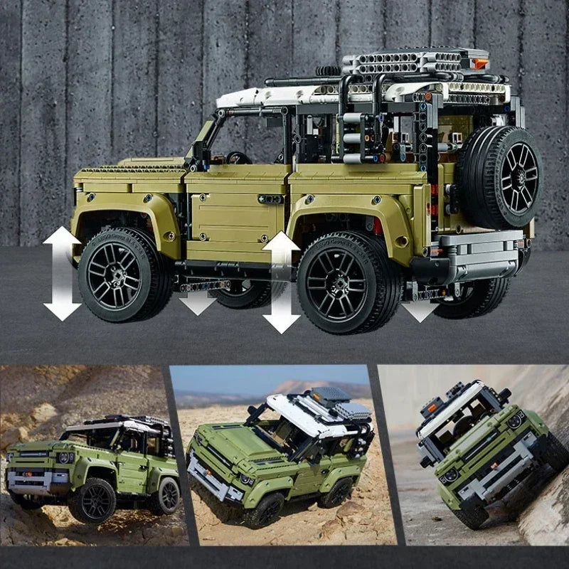 Rover Defender 4x4 Off-Road Car Building Blocks