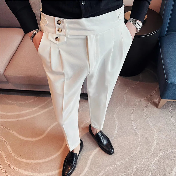 Slim Fit British Style Dress Pants