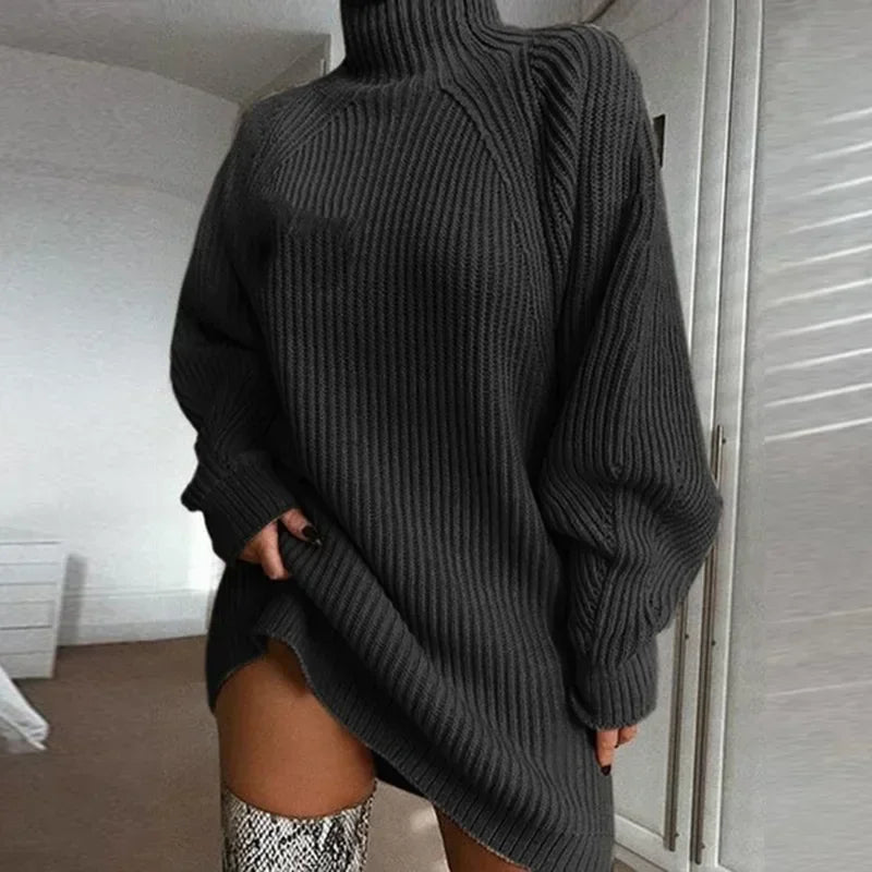 Vintage Long Sleeve Sweater Dress