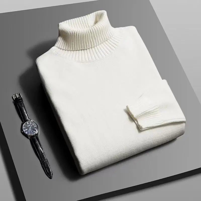 Slim Fit Turtleneck Sweater Premium Knit