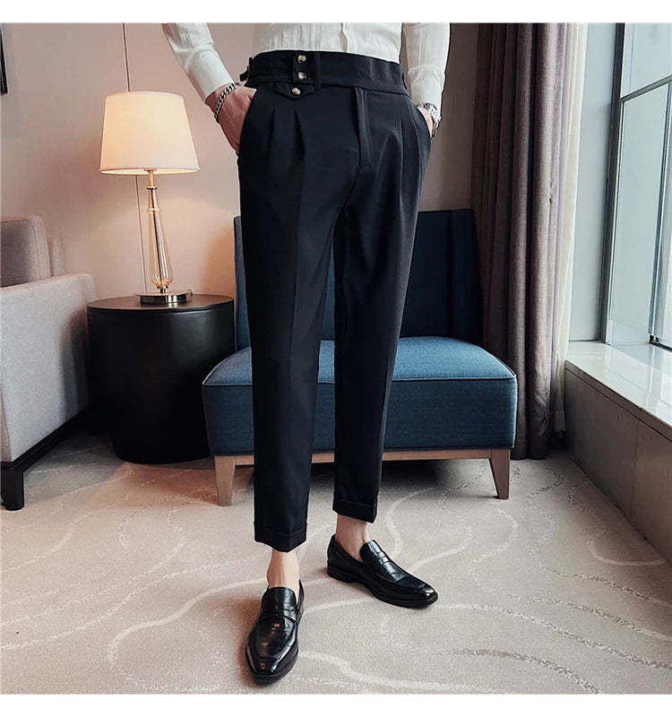 Slim Fit British Style Dress Pants
