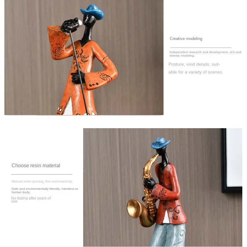 Decorative Sculpture of an American Band