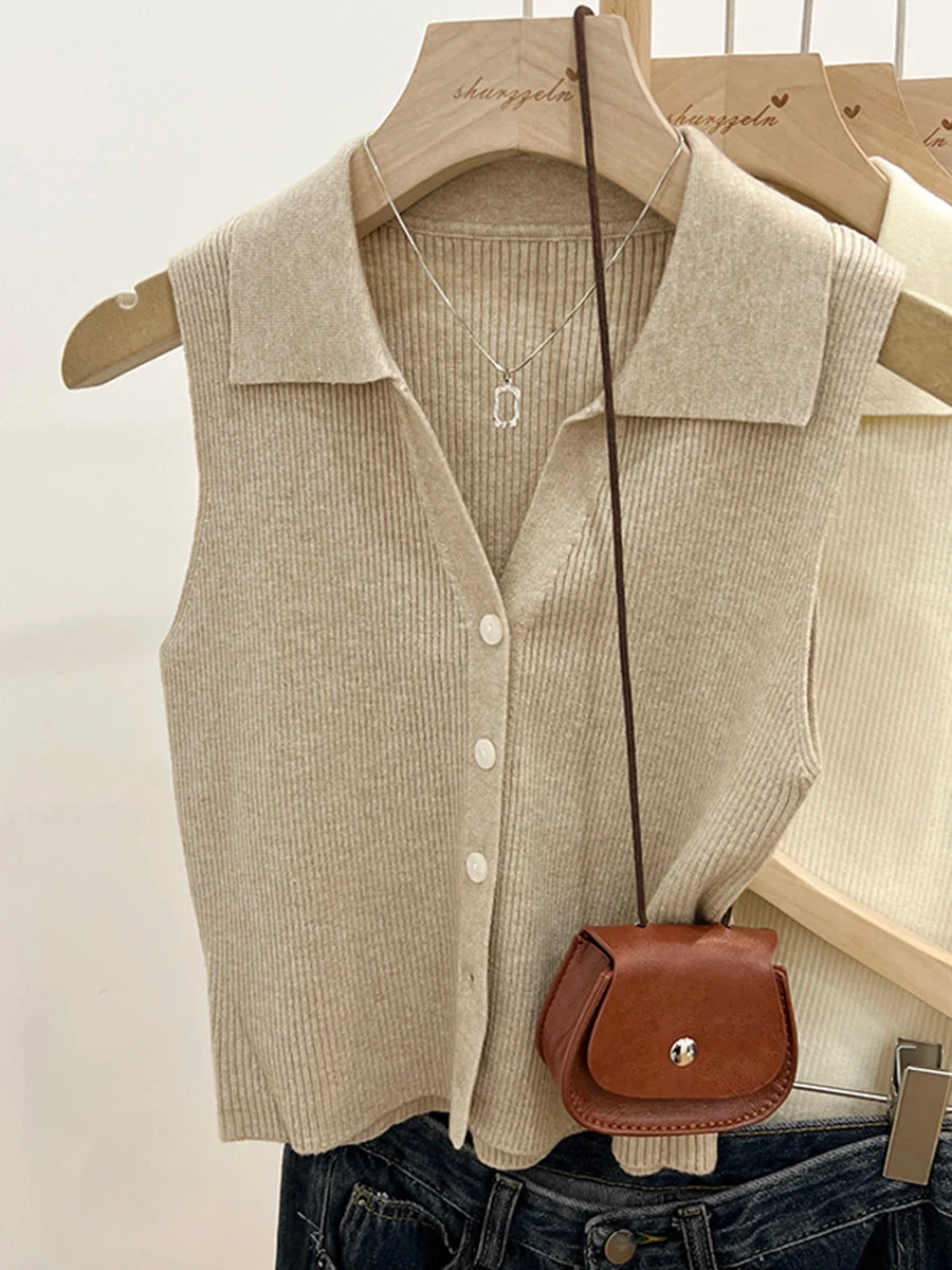 Slim Korean Knitted Cardigan