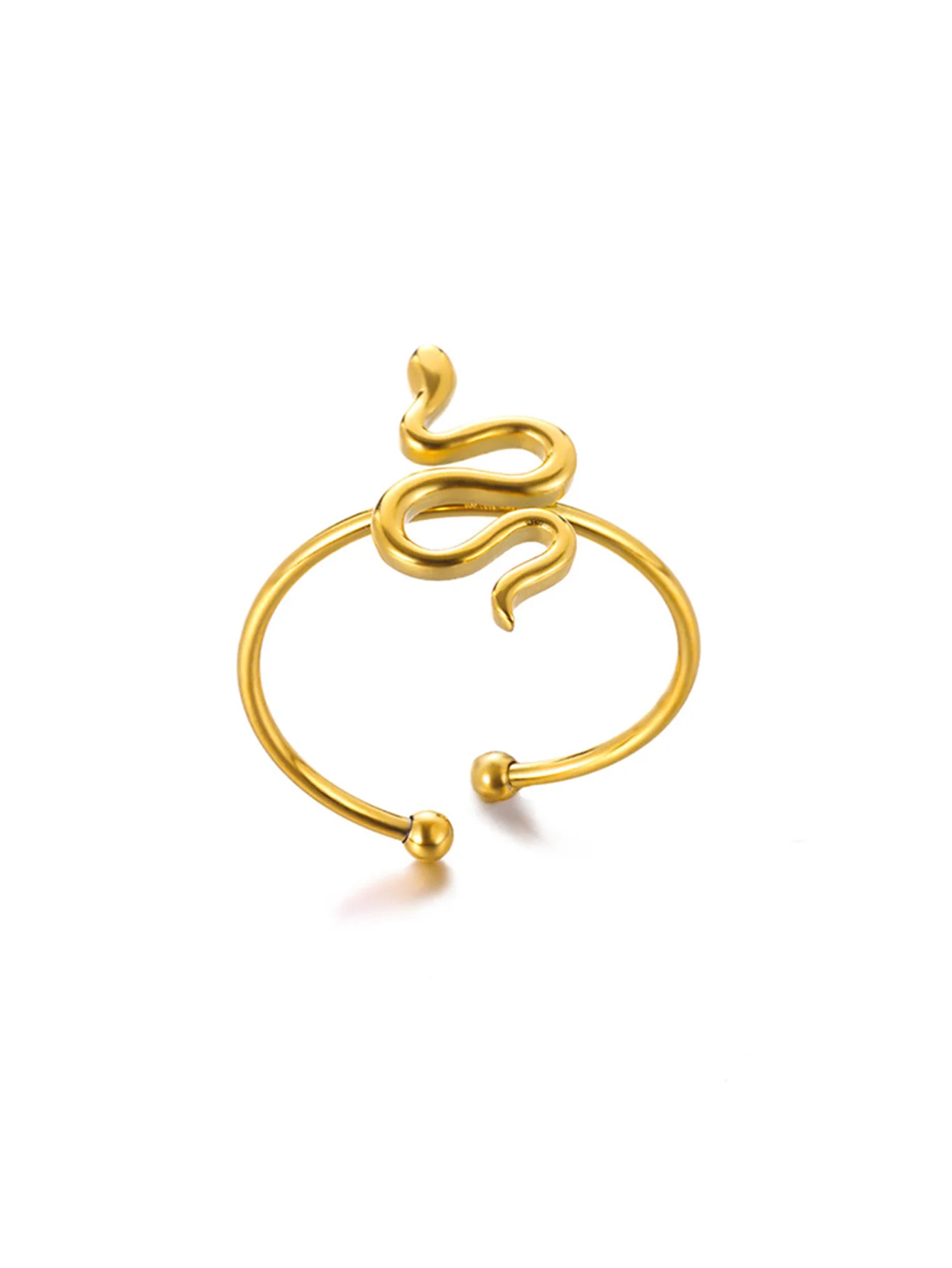 Snake Ring in 18K Gold Plated Stainless Steel