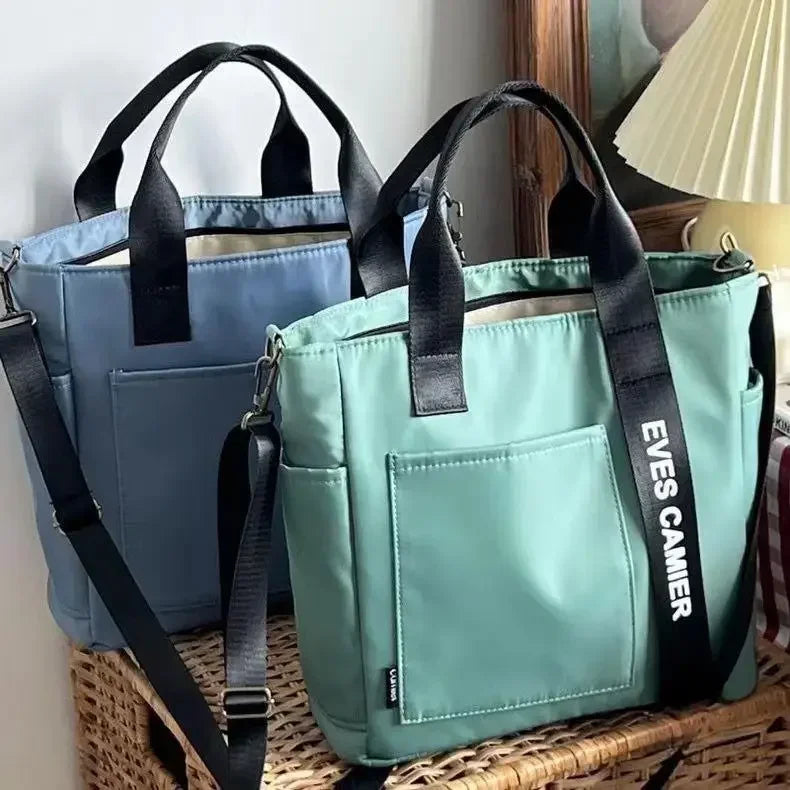 New Casual Large Capacity Waterproof Nylon Shoulder Tote Bag
