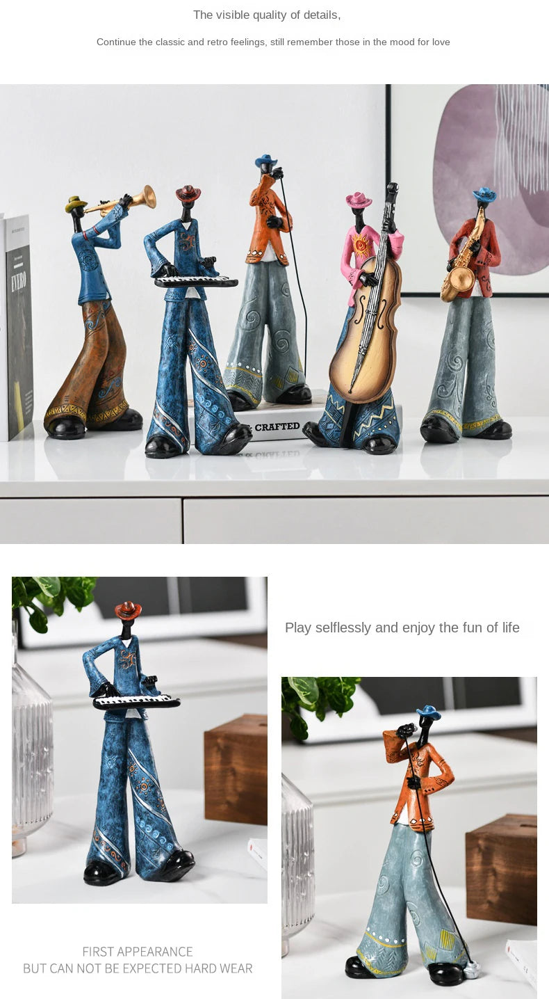 Decorative Sculpture of an American Band