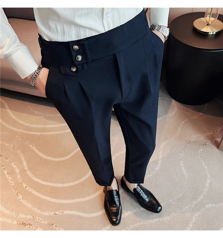 Slim Fit British Style Dress Pants