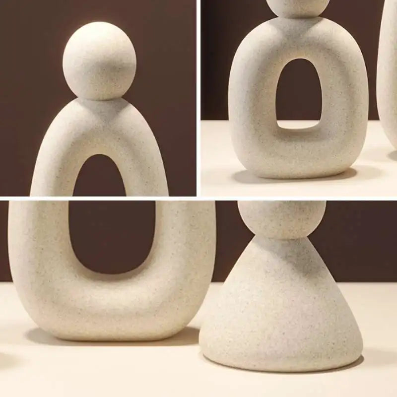 Modern style decorative hollow family sculpture for decoration