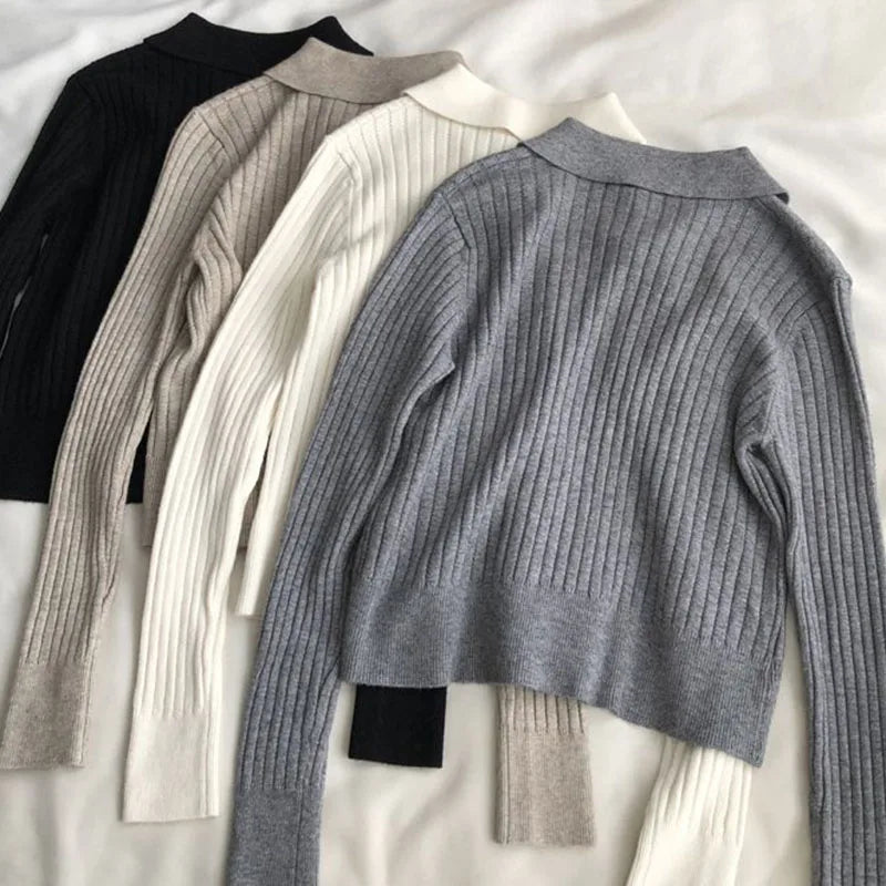 Stylish Korean Fashion Knitted Cardigan