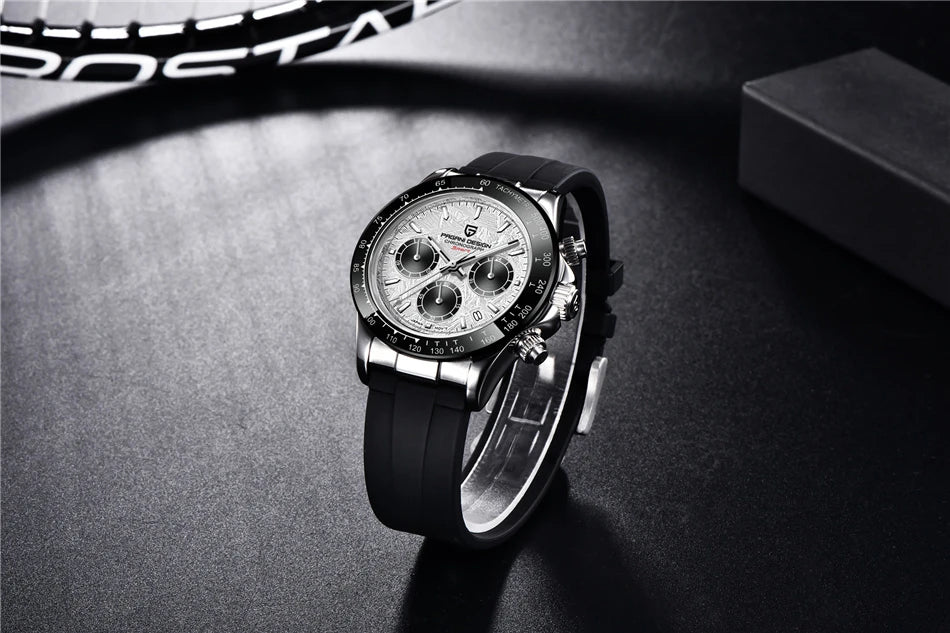 Luxury Retro Chronograph Watch with Sapphire