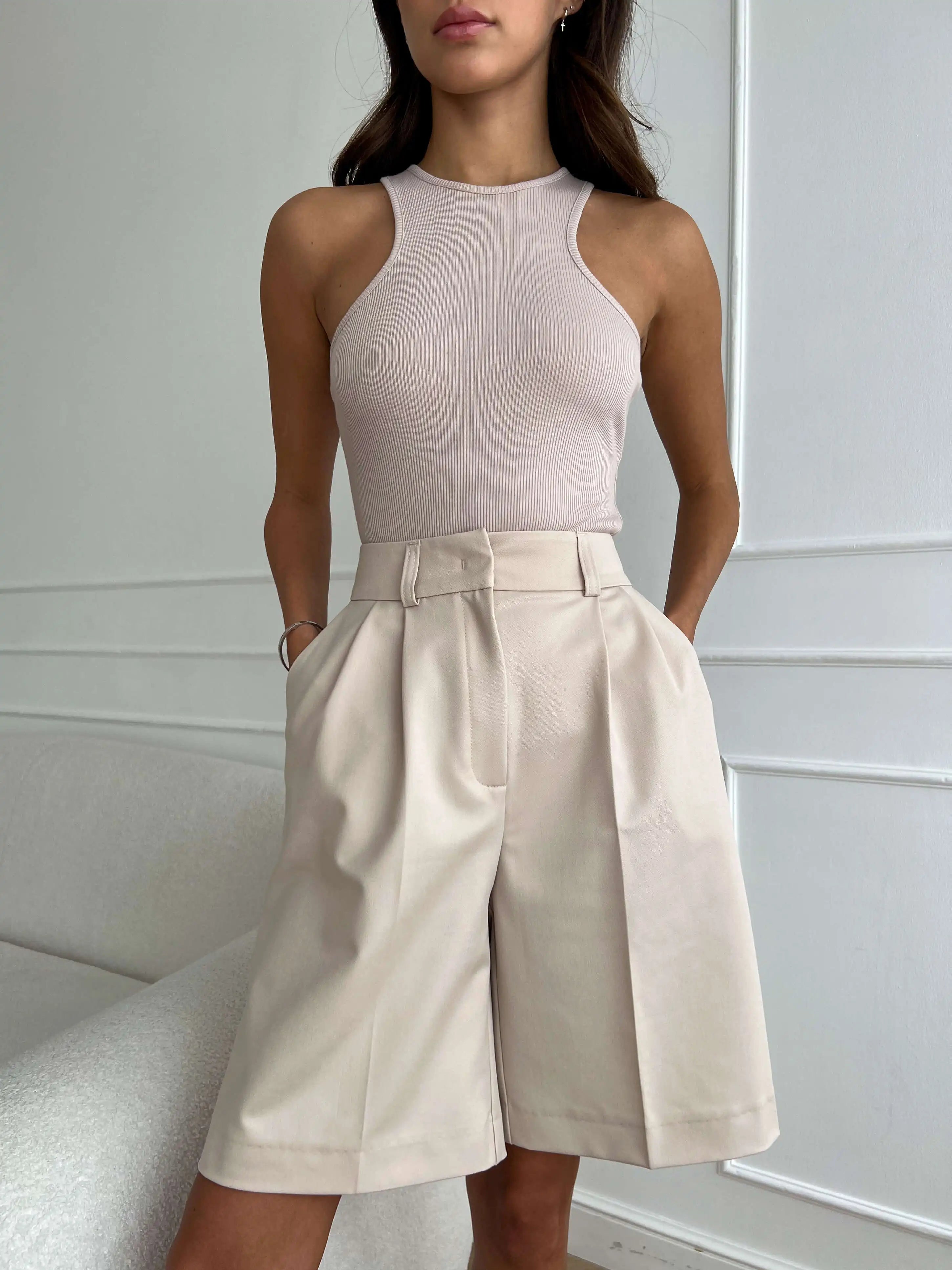 Y2K High Waist Shorts Sophistication and Comfort