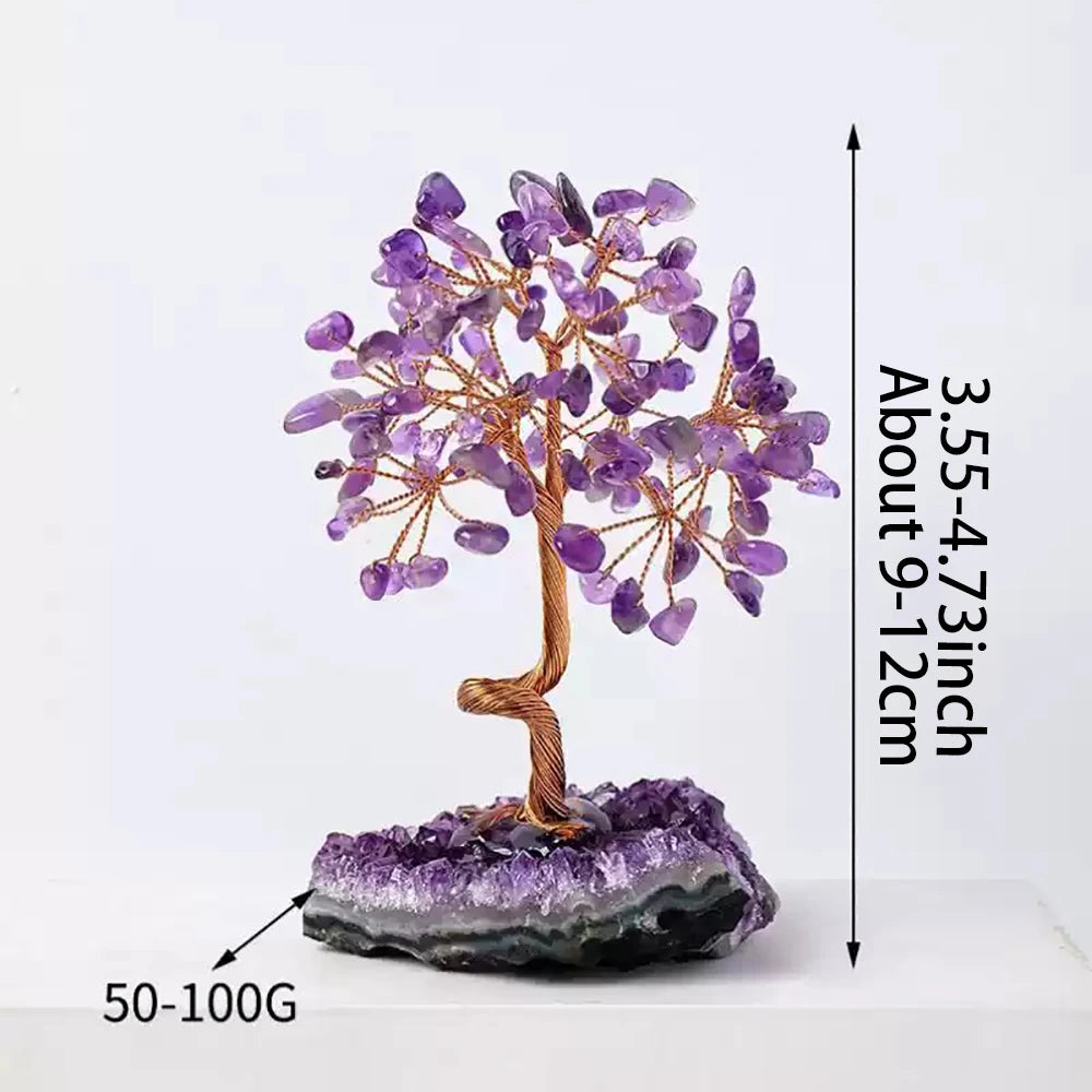 Natural Crystal Tree with Base