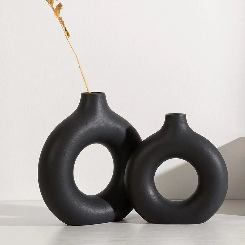Decorative Plastic Vase for Living Room