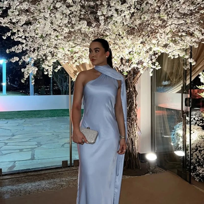 Elegant long female dress