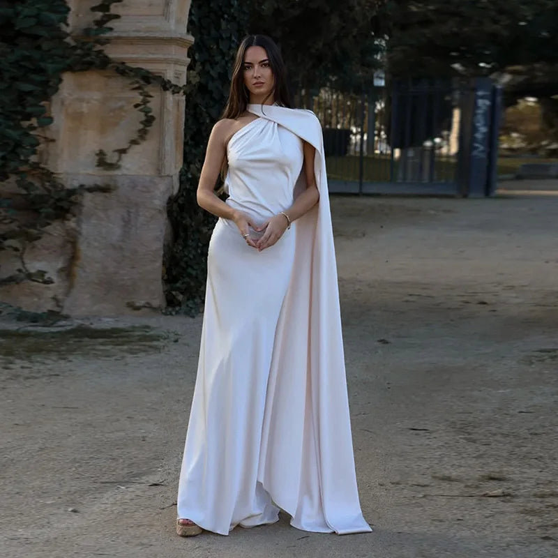Elegant long female dress