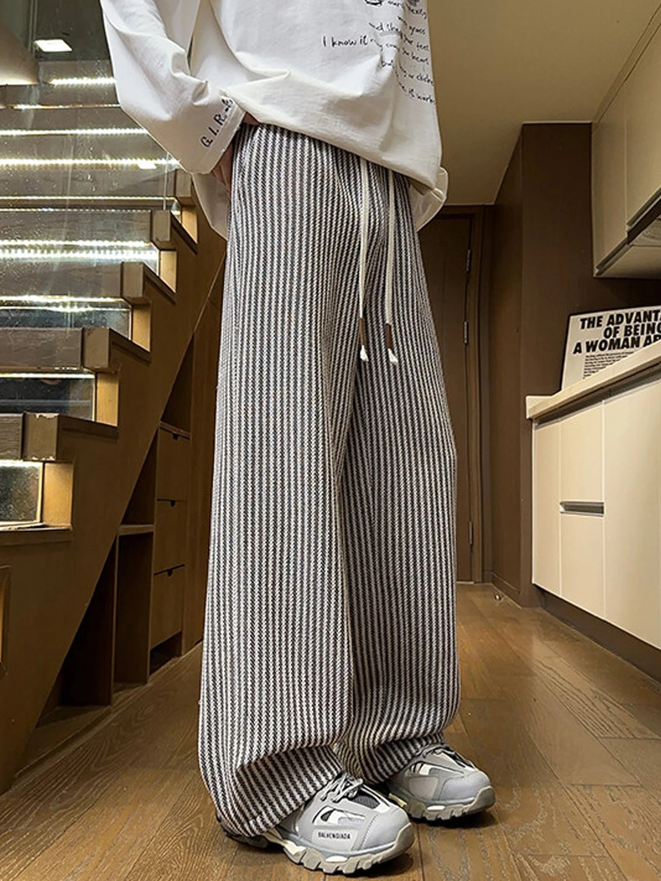 Casual Striped Pants