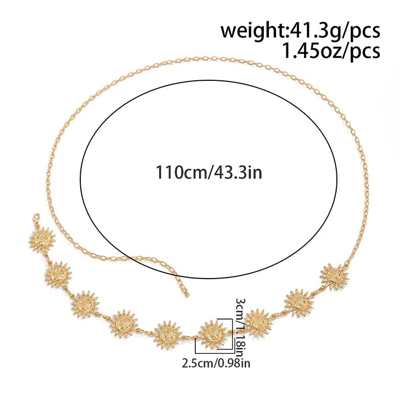 Boho Sun Waist Chain to Enhance Your Look