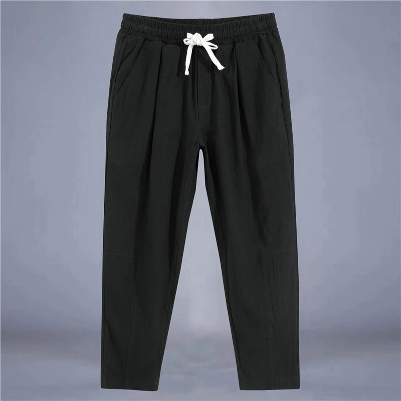 Men's Casual Cotton and Linen Pants
