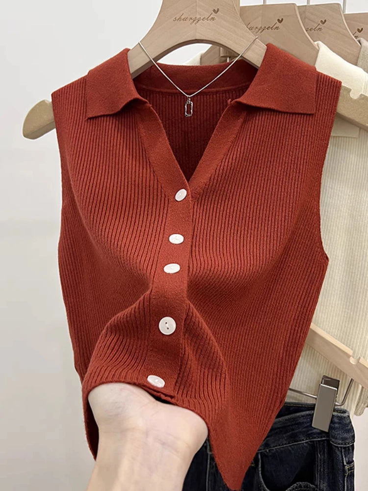 Slim Korean Knitted Cardigan