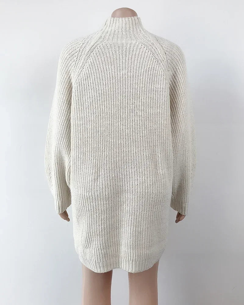 Vintage Long Sleeve Sweater Dress
