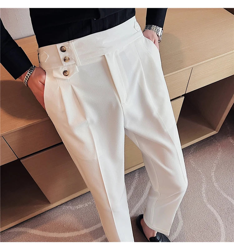 Slim Fit British Style Dress Pants