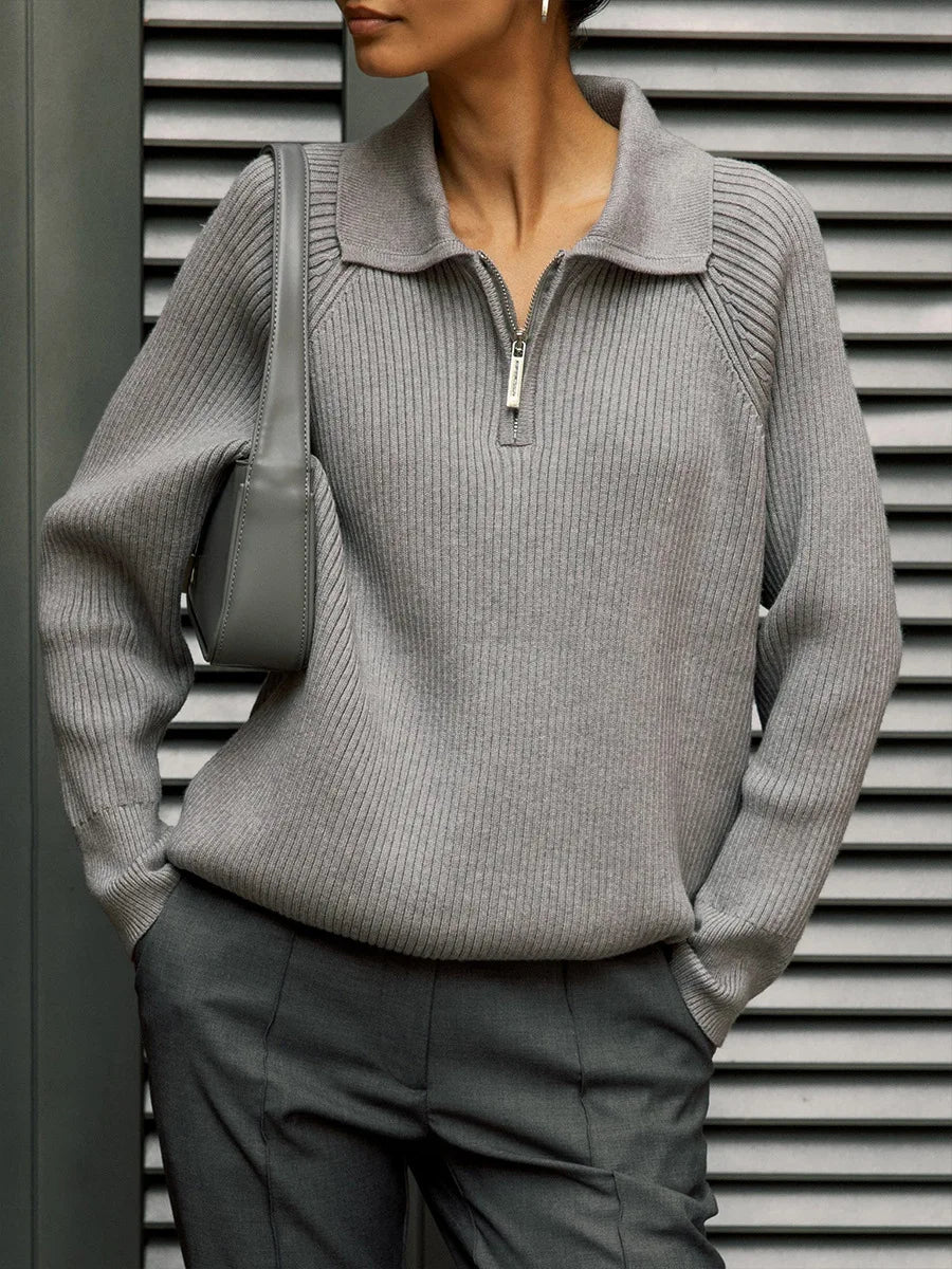 Casual Polo Neck Sweater