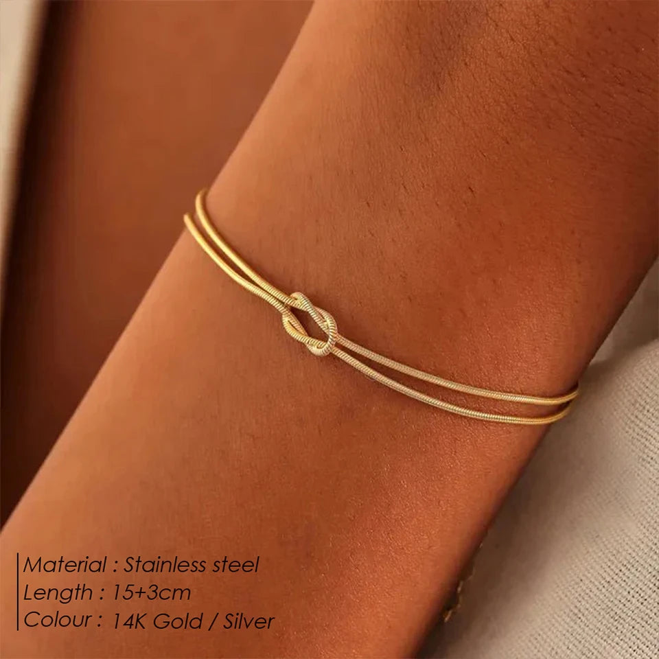 Fashion Bracelet in Gold Plated Stainless Steel
