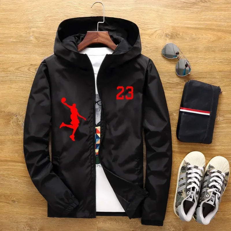 Casual Hooded Bomber Jacket