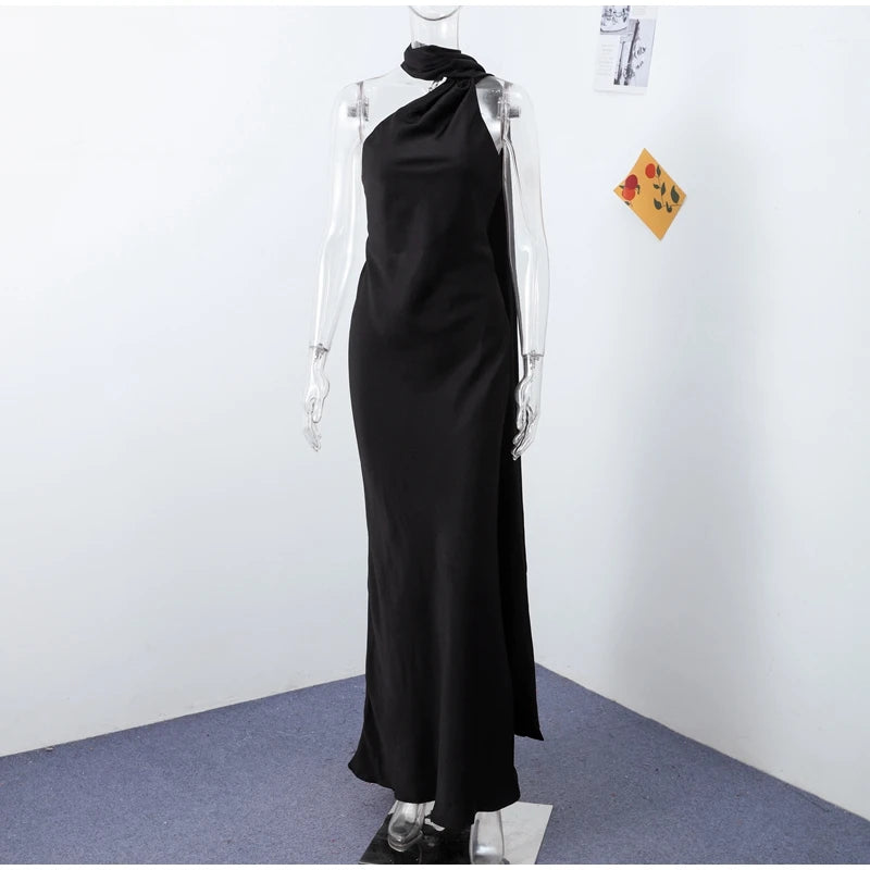 Elegant long female dress