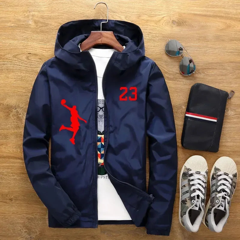 Casual Hooded Bomber Jacket