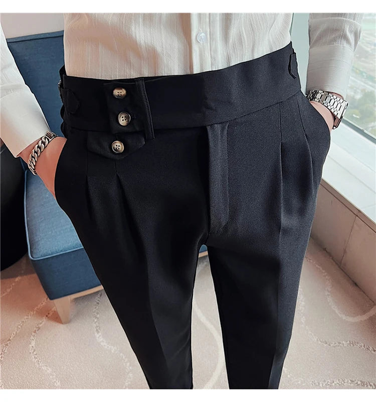 Slim Fit British Style Dress Pants