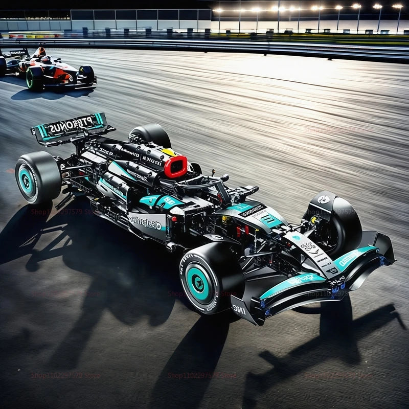 Realistic Formula 1 racing car model