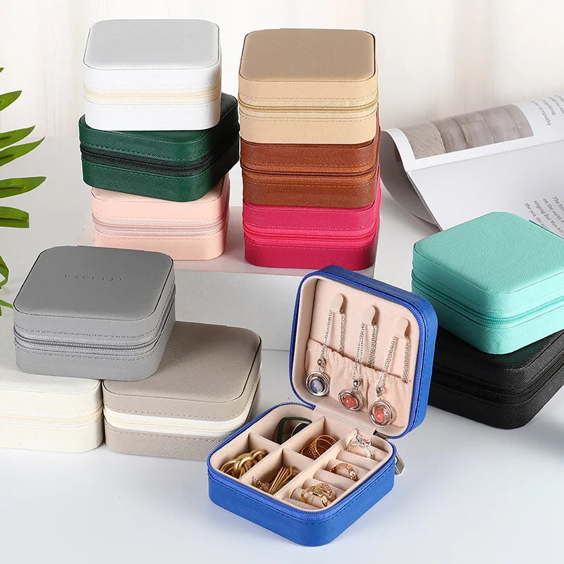 Luxury Mini Jewelry Box in Synthetic Leather